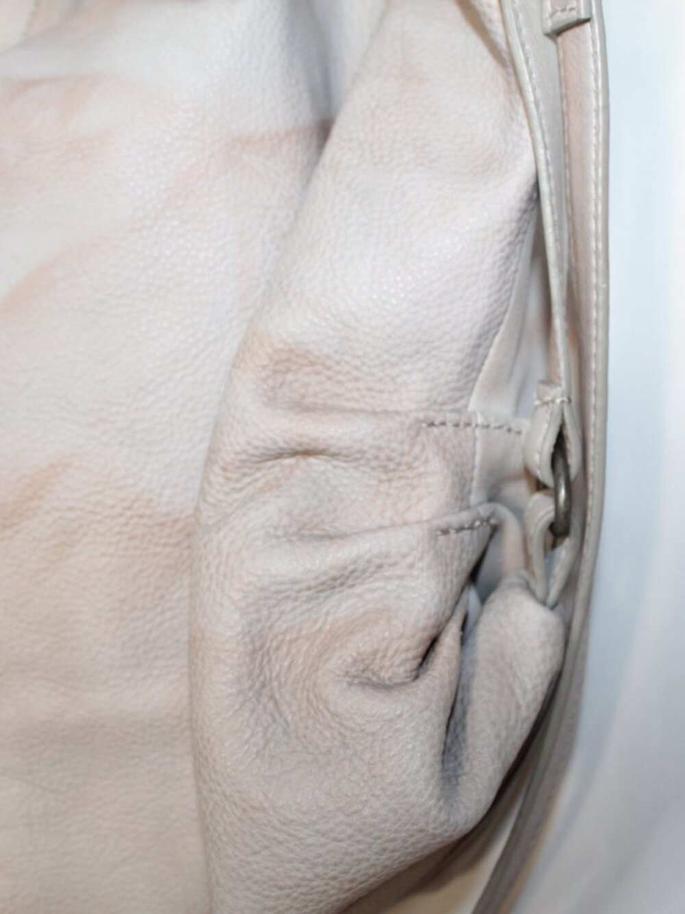 Free People Sabine slouchy bag Fog leather distressed look crossbody shoulder - Picture 6 of 9